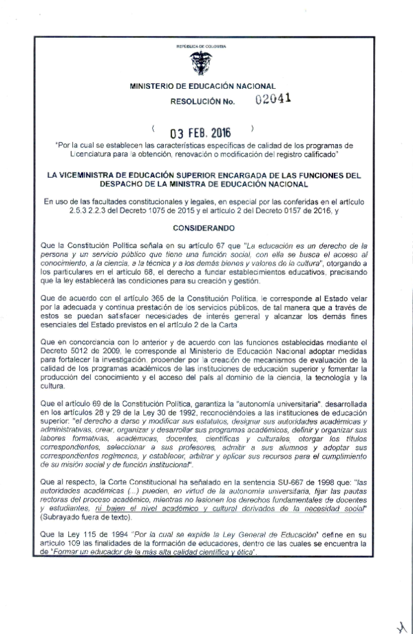 (PDF) REPÚBLICA DE COLOMBIA MINISTERIO DE EDUCACIÓN NACIONAL Carlos