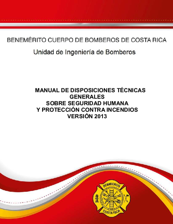 (PDF) MANUAL DE DISPOSICIONES TÉCNICAS GENERALES SOBRE SEGURIDAD HUMANA Y PROTECCIÓN CONTRA