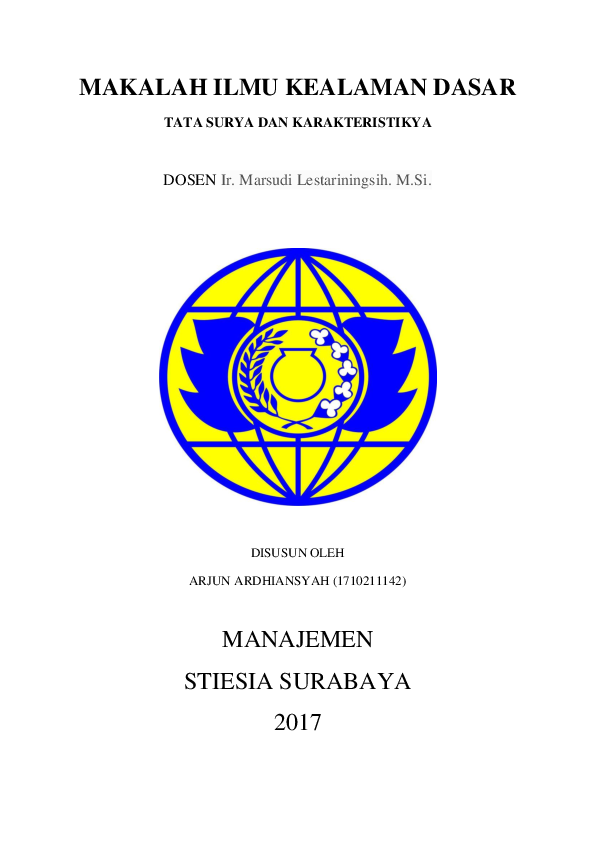 Doc Makalah Ilmu Kealaman Dasar Renato Dell Ara Academia Edu