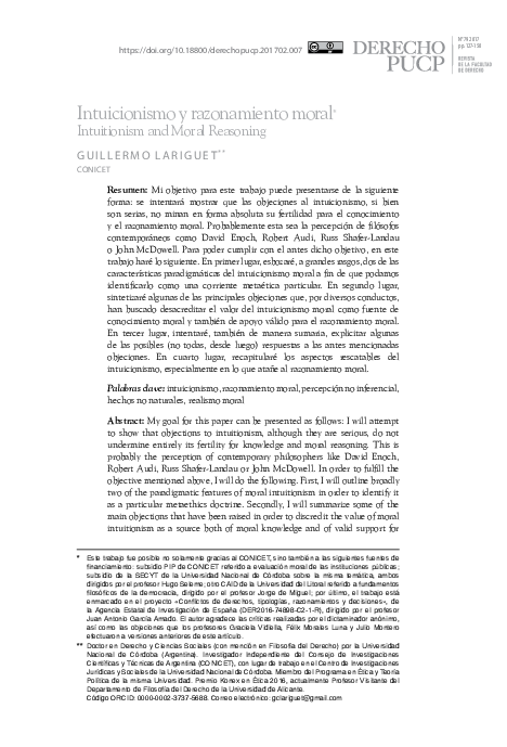 Moral intuition vs moral reasoning picture