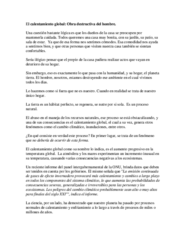 Consecuencias del calentamiento global image