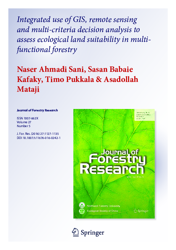 (PDF) Integrated use of GIS, remote sensing and multi-criteria decision ...