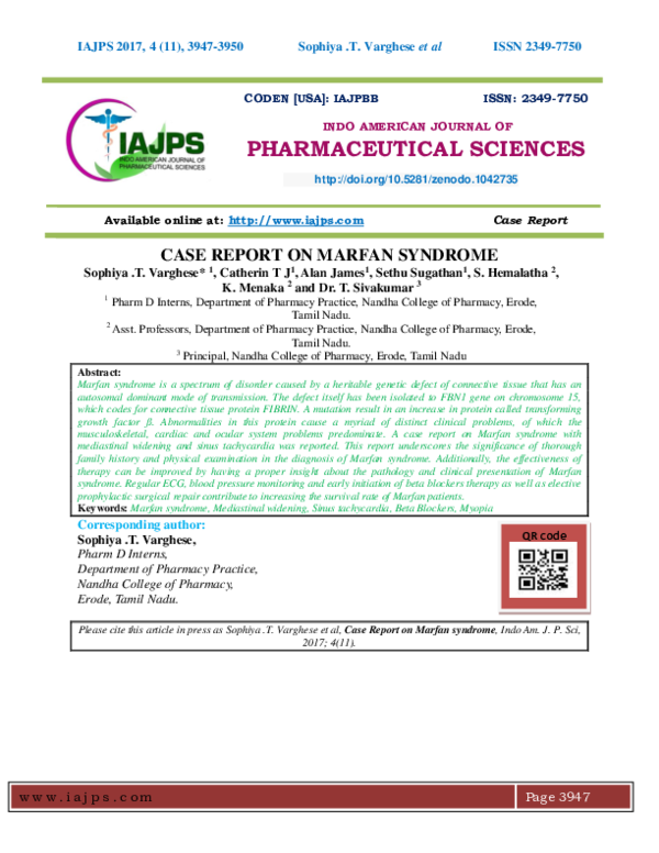 Marfan syndrome life expectancy chart picture