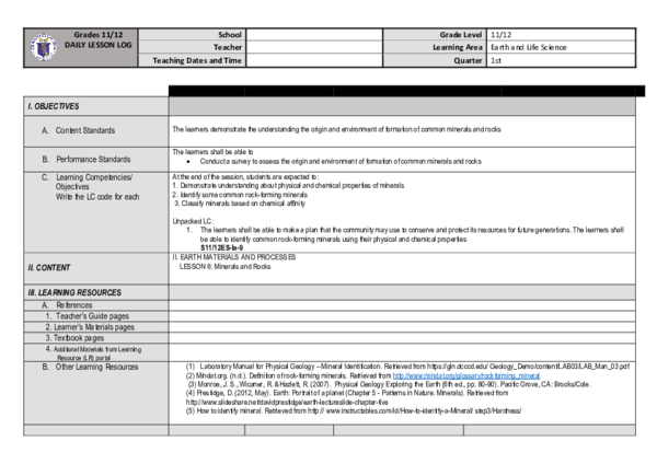 Daily lesson log for grade 11 creative writing 07 picture
