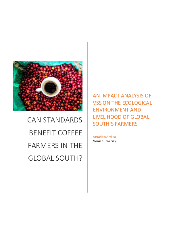 (PDF) Can Standards Benefit Coffee Farmers in The Global South?: Impact ...