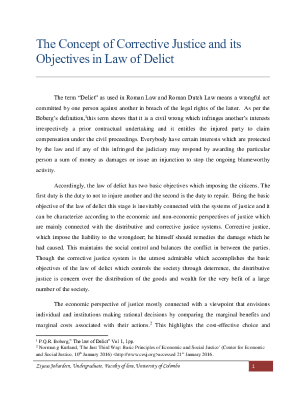 Distributive and corrective justice image