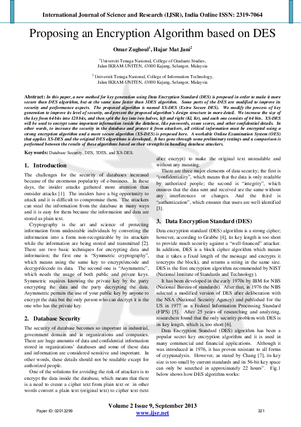 (PDF) Proposing an Encryption Algorithm based