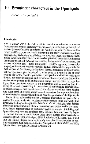 (PDF) Prominent Characters in the Upaniṣads