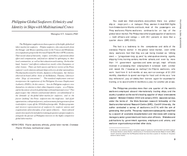 Filipino seafarers statistics 2020 image