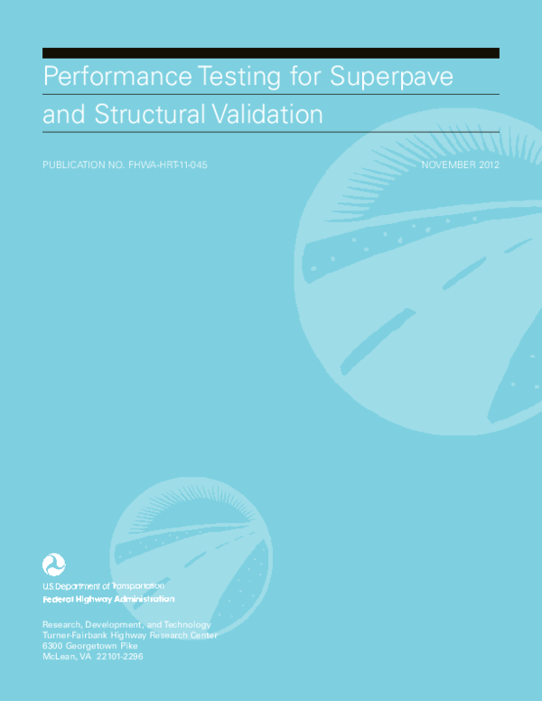 (PDF) Performance Testing for Superpave and Structural Validation