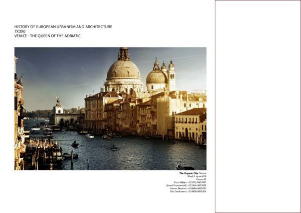(PDF) HISTORY OF EUROPEAN URBANISM AND ARCHITECTURE 7X3X0 VENICE THE