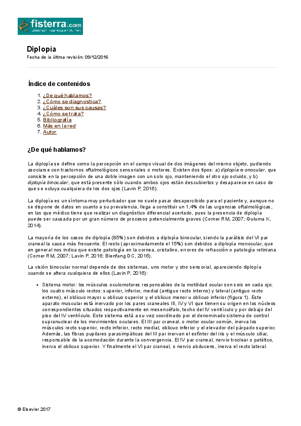 (PDF) Guía clínica de Diplopía