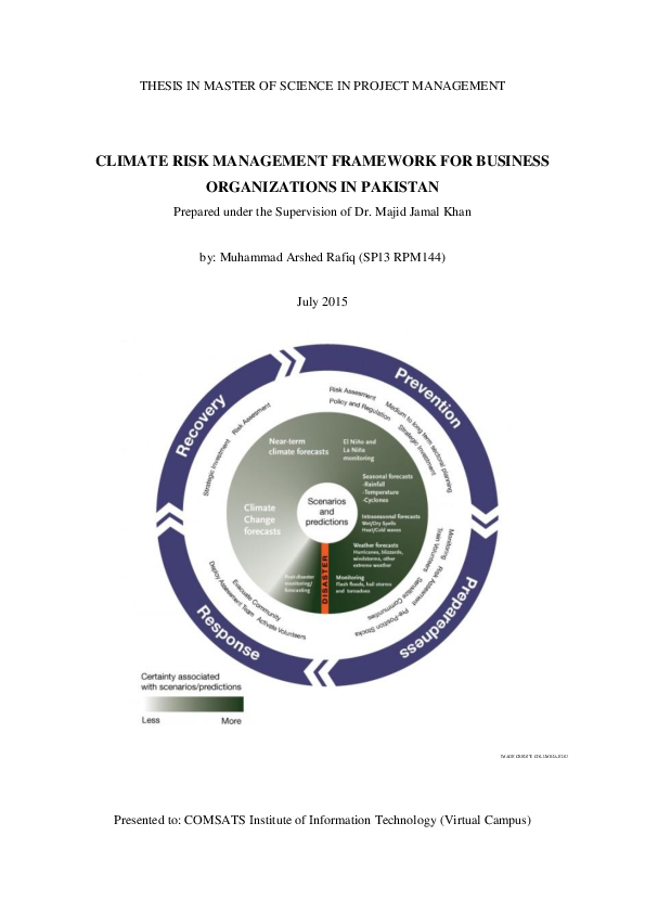 (PDF) CLIMATE RISK MANAGEMENT FRAMEWORK FOR BUSINESS ORGANIZATIONS IN ...