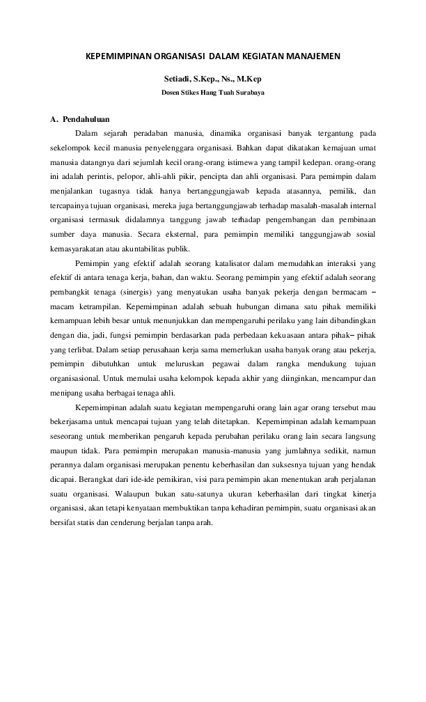 Essay kepemimpinan organisasi 08 picture