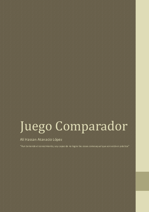 (PDF) Juego Comparador Atal López Academia.edu