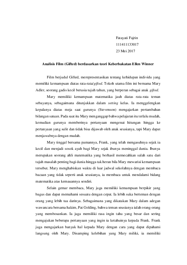 Gifted movie review image