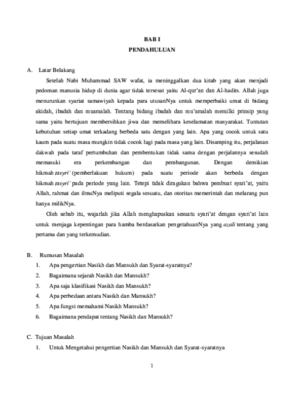 Doc Bab I Nasikh Wqa Ikan Pais Academia Edu