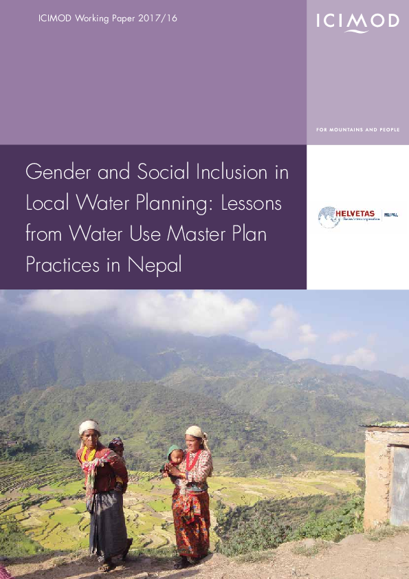 (PDF) Gender and Social Inclusion in Local Water Planning: Lessons from ...
