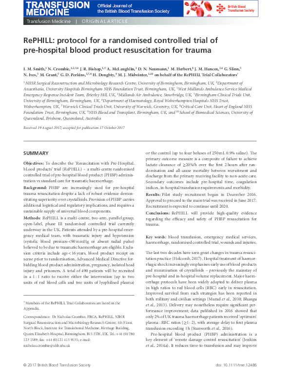 (PDF) RePHILL: protocol for a randomised controlled trial of pre ...
