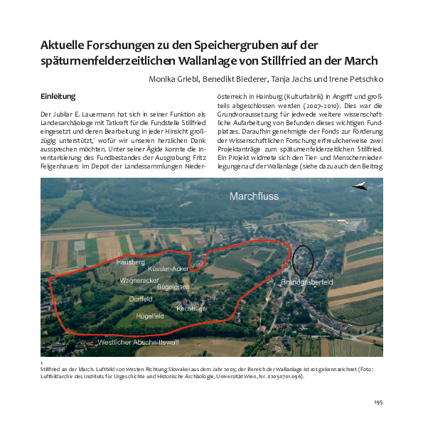 Aktuelle Forschungen zu den Speichergruben auf der ...