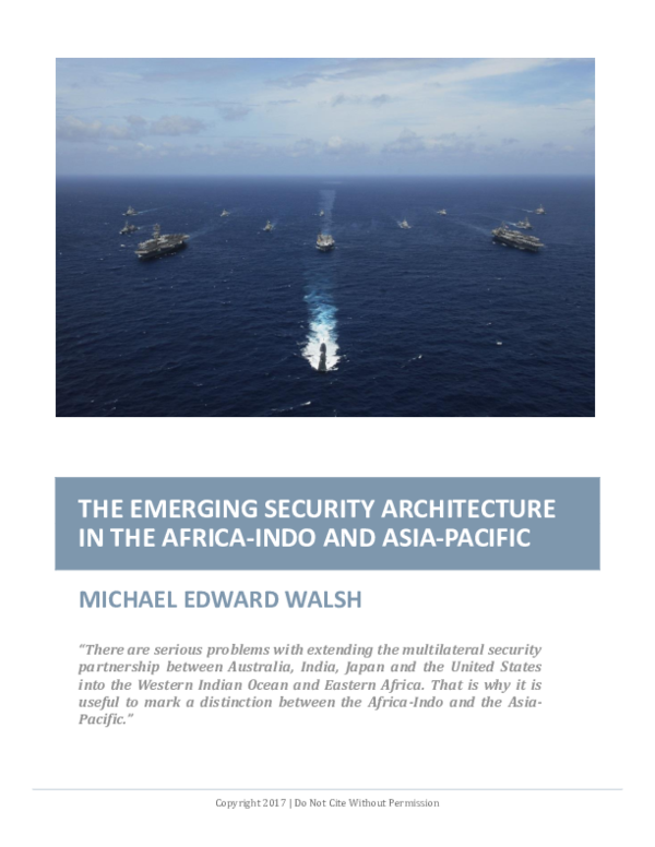 (PDF) The Emerging Security Architecture in the Africa-Indo and the ...
