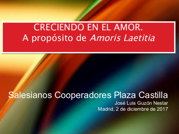 (PPT) CRECIENDO EN EL AMOR. A PROPÓSITO DE AMORIS LAETITIA.ppt