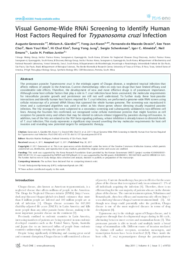 (PDF) Visual Genome-Wide RNAi Screening to Identify Human Host Factors ...