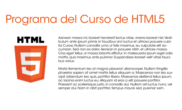 (PDF) Programa del Curso de HTML5