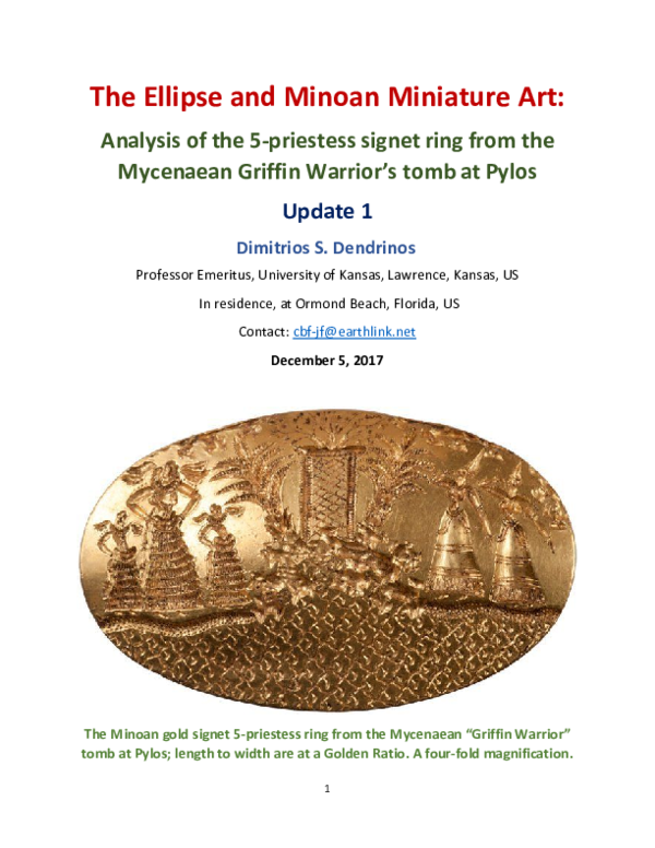 (PDF) The Ellipse and Minoan Miniature Art. Analysis of the 5-priestess ...
