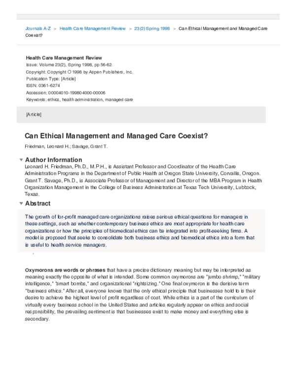 pdf-health-care-management-review-can-ethical-management-and-managed