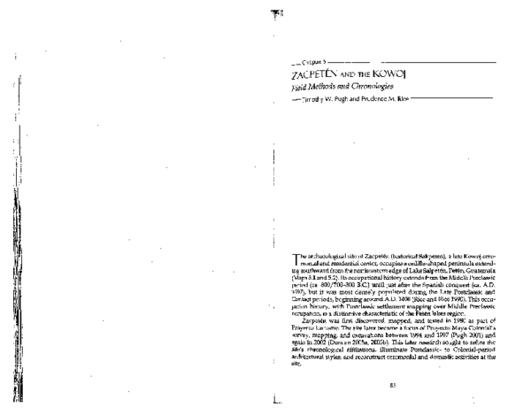 - order page - あ PDF) Pugh and Rice 2009 Zacpeten and the Kowoj Field Methods
