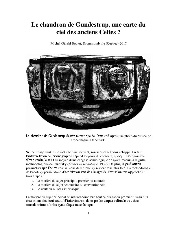 Pdf Le Chaudron De Gundestrup Une Carte Du Ciel Des Anciens Celtes Michel Gerald Boutet Academia Edu