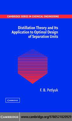 (PDF) Distillation Theory and Its Application to Optimal Design of ...