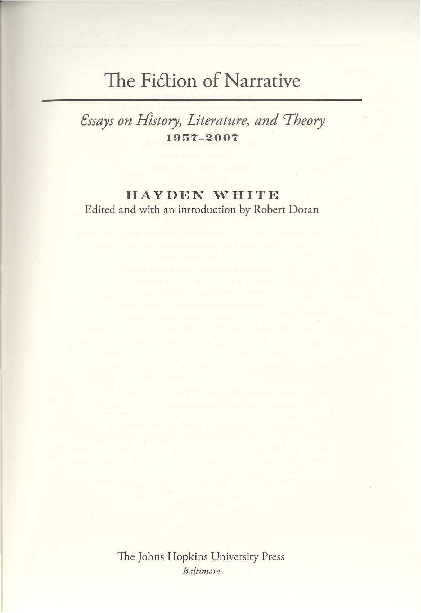 The Fitl:ion ofNarrative