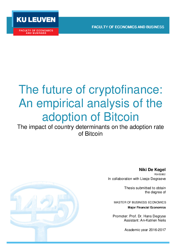 (PDF) The future of cryptofinance: An empirical analysis of the ...