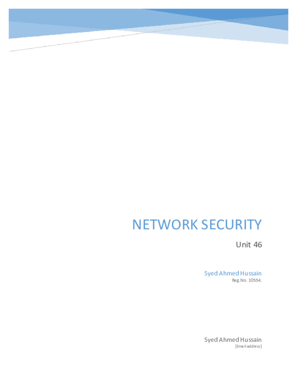 (DOC) Network Security Autosaved