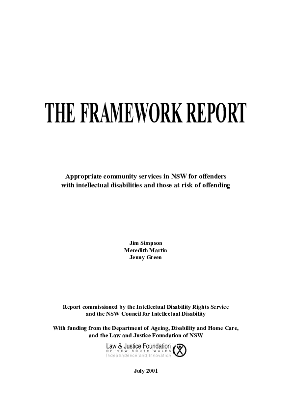 (PDF) The framework report