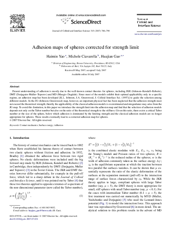 (PDF) Adhesion maps of spheres corrected for strength limit.pdf
