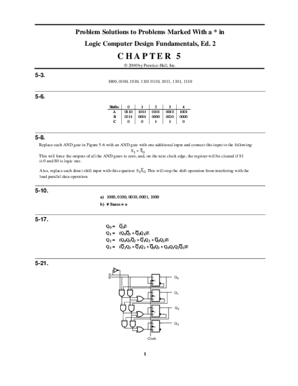 (PDF) Problem Solutions to Problems Marked With a * in Logic Computer ...