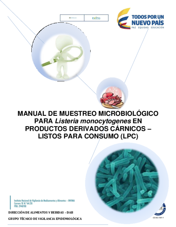 (PDF) MANUAL DE MUESTREO Listeria monocytogenes 2015 Maria Almohalla