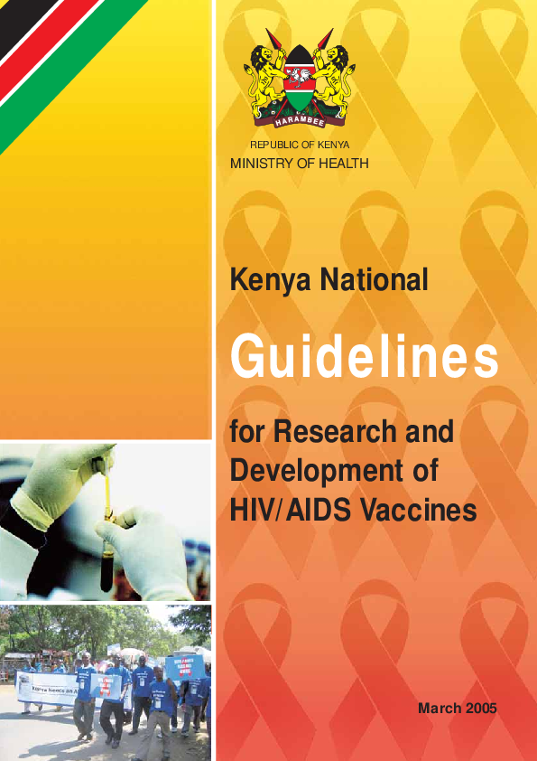 (PDF) Kenya National Guidelines for Research and Development of HIV