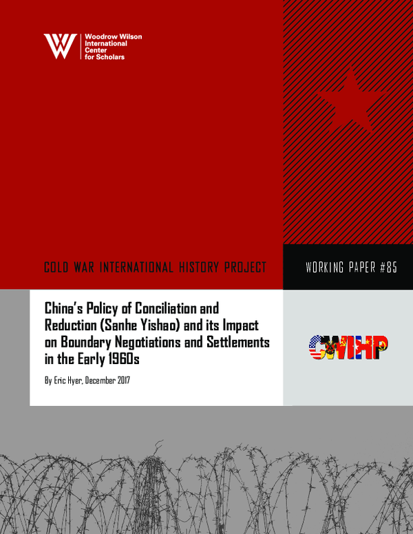 (PDF) China's Policy of Conciliation and Reduction (Sanhe Yishao) and ...
