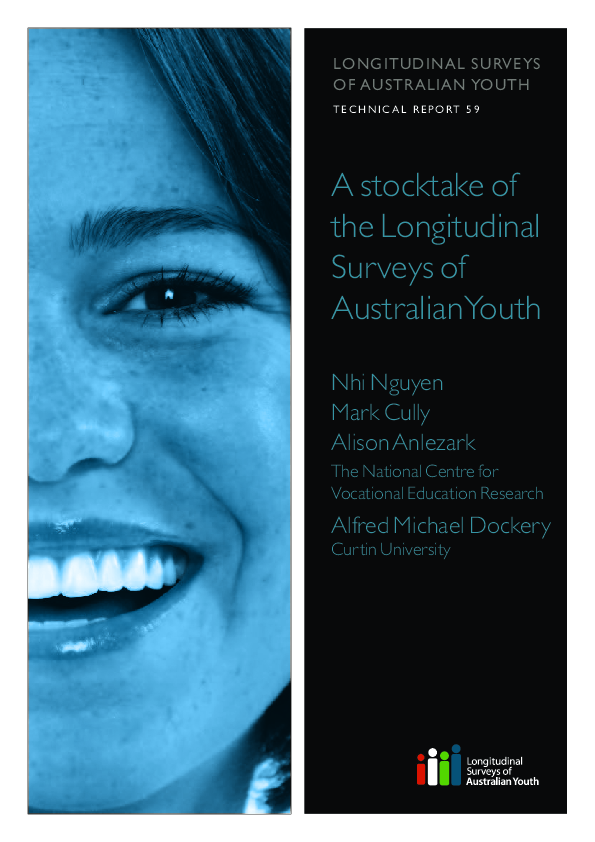 (PDF) A stocktake of the Longitudinal Surveys of Australian Youth