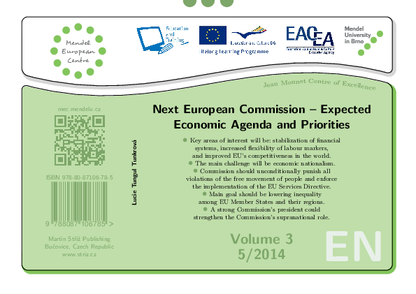(PDF) Next European Commission – Expected Economic Agenda and Priorities