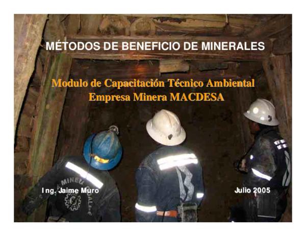 Pdf Métodos De Beneficio De Minerales Empresa Minera Macdesa Empresa Pdf Métodos De Beneficio De Minerales Empresa Minera Macdesa Empresa
