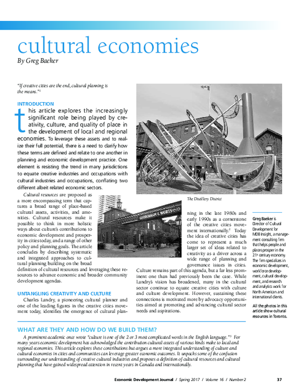  pdf cultural economies what are they and how do we build them