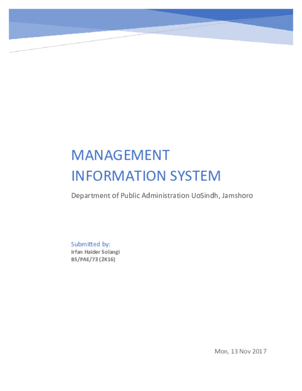 (PDF) MIS Hard Copy