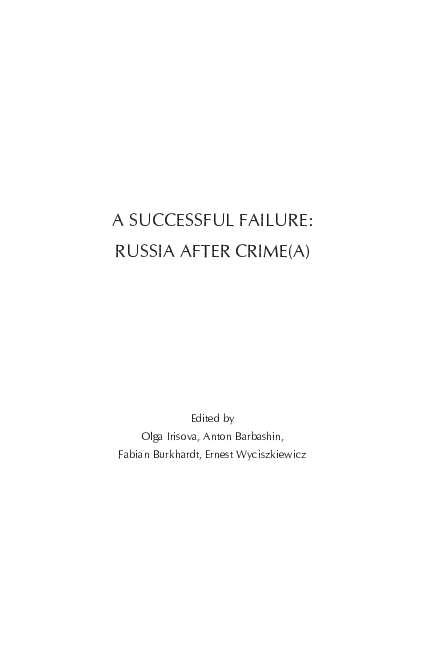 Pdf A Successful Failure Russia After Crimea Fabian - 