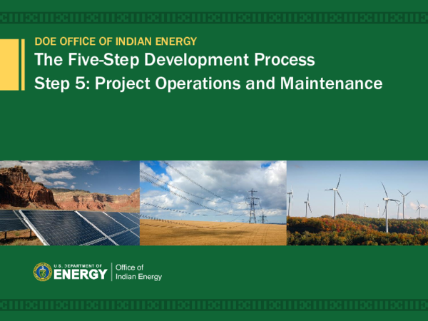 (PDF) The Five-Step Development Process Step 5: Project Operations and ...