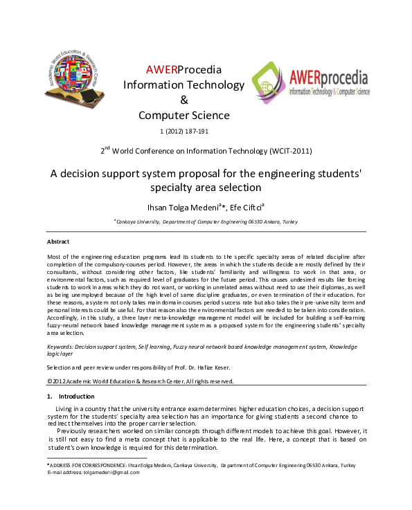 (PDF) A decision support system proposal for the engineering students ...